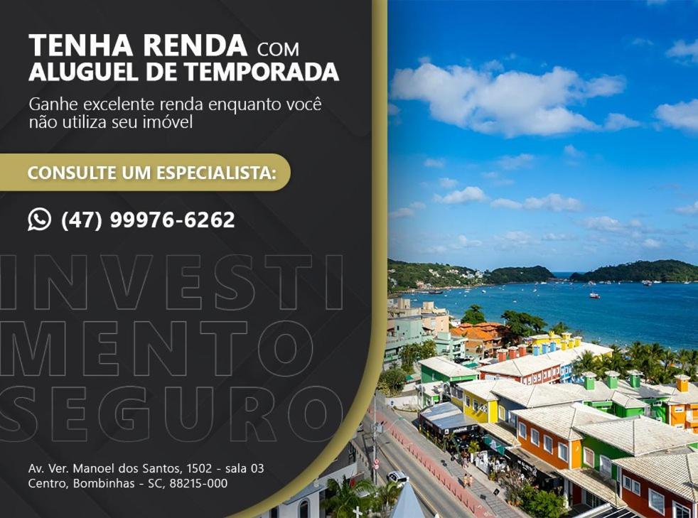 Confortavel Loft Com Vista Para O Mar - Condominio Com Piscina Bombinhas Εξωτερικό φωτογραφία